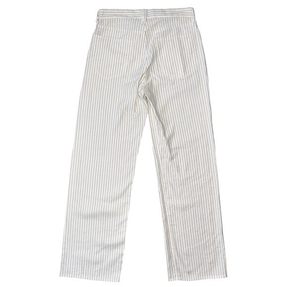 NWT rag & bone Logan Stripe Wide Leg Linen Cotton Blend Jeans 6 28X31 - Picture 5 of 8